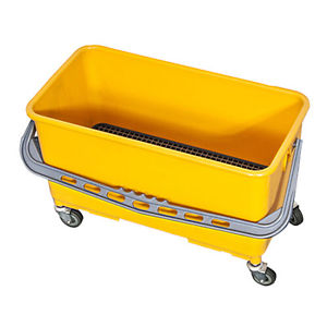 Window Cleaning Bucket With Caddy & Wheels Yellow